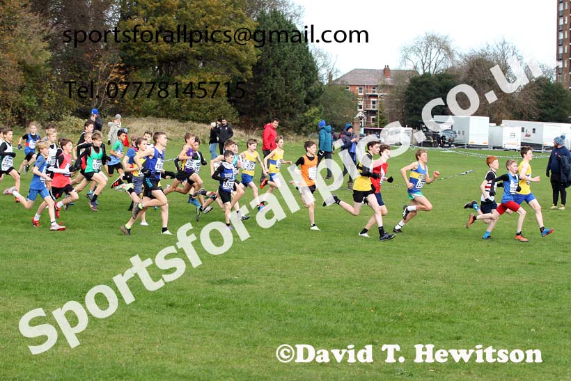 Boys under-13s, European Cross Country Championships Trials, Sefton Park, Liverpool. Photo: David T. Hewitson/Sports for All Pics